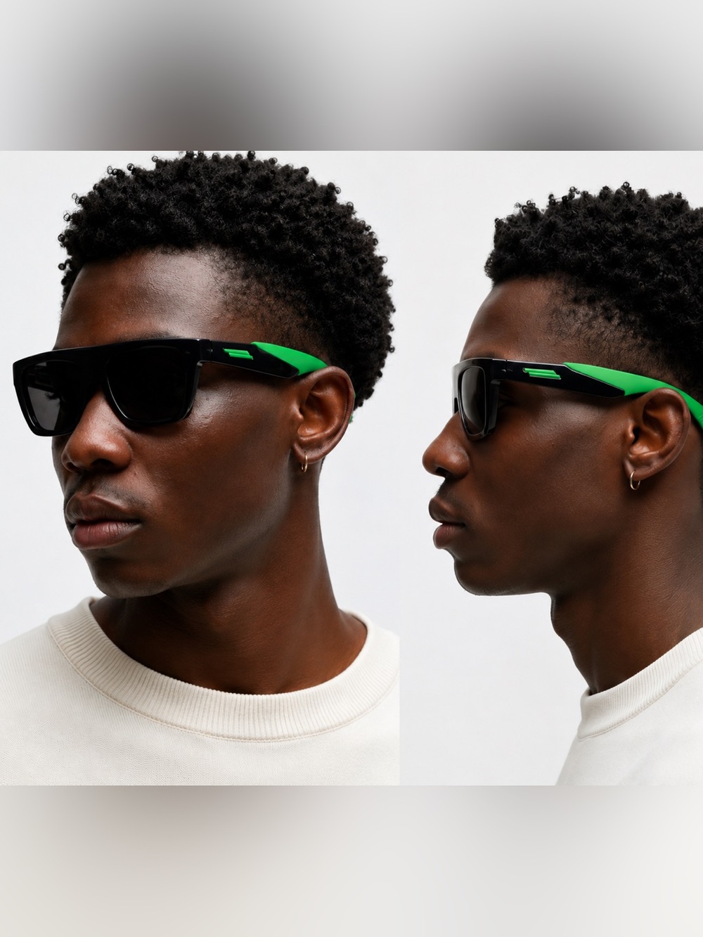 Bottega Veneta Unisex Green Accent Sunglasses- New in Box BV1232S